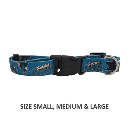 Little Earth Productions San Jose Sharks Pet Nylon Collar - Small LEPSJS102-0002